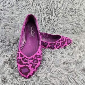 Skechers 44886 Cleo Claw-Some Womans US‎ 5 EU 35 Purple Leapoard Slip On Flats